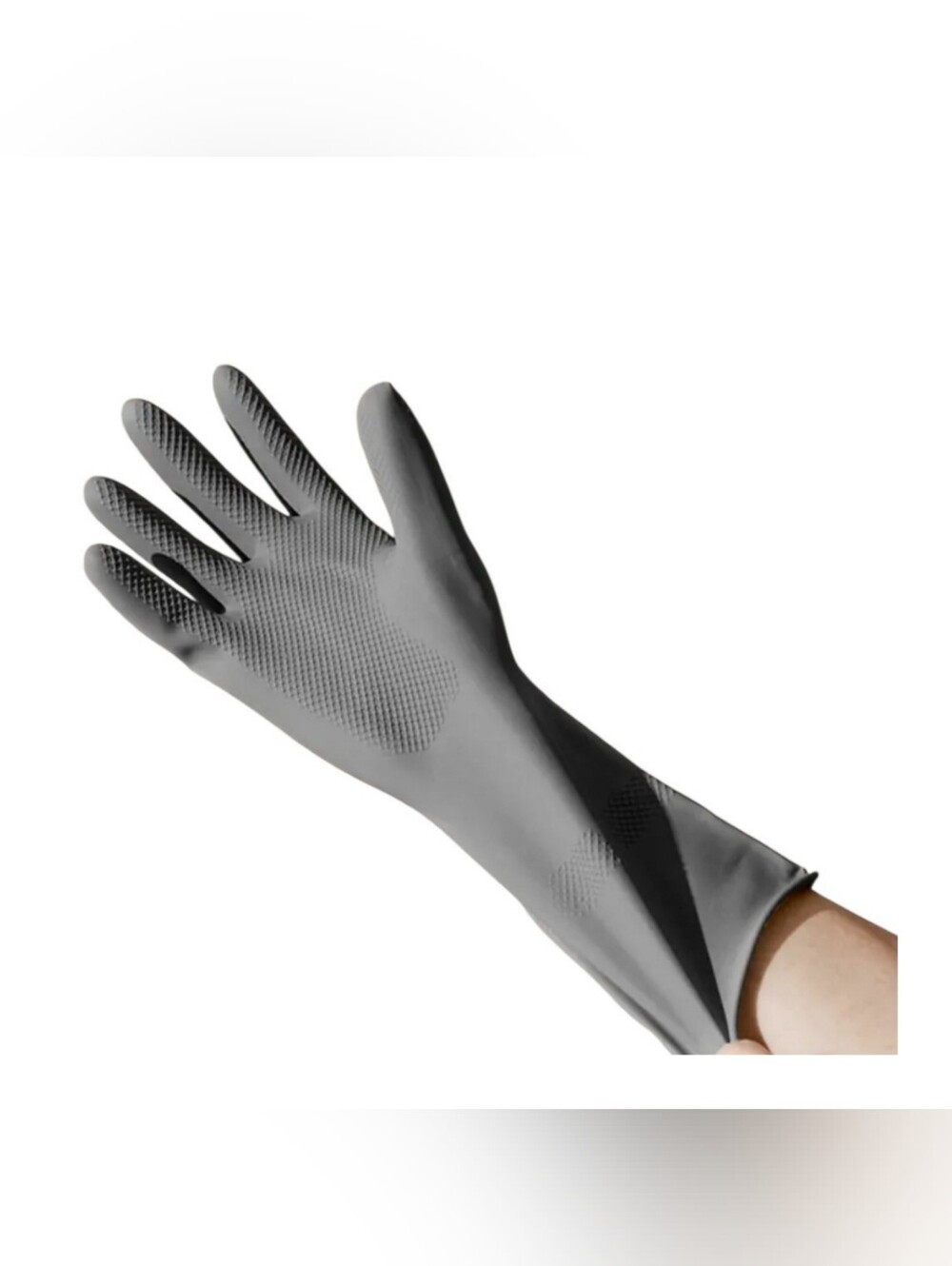 Latex Household Gloves 32cm Medium Thickness Reusable Durable Oil-Resistant - Picture 3 of 8